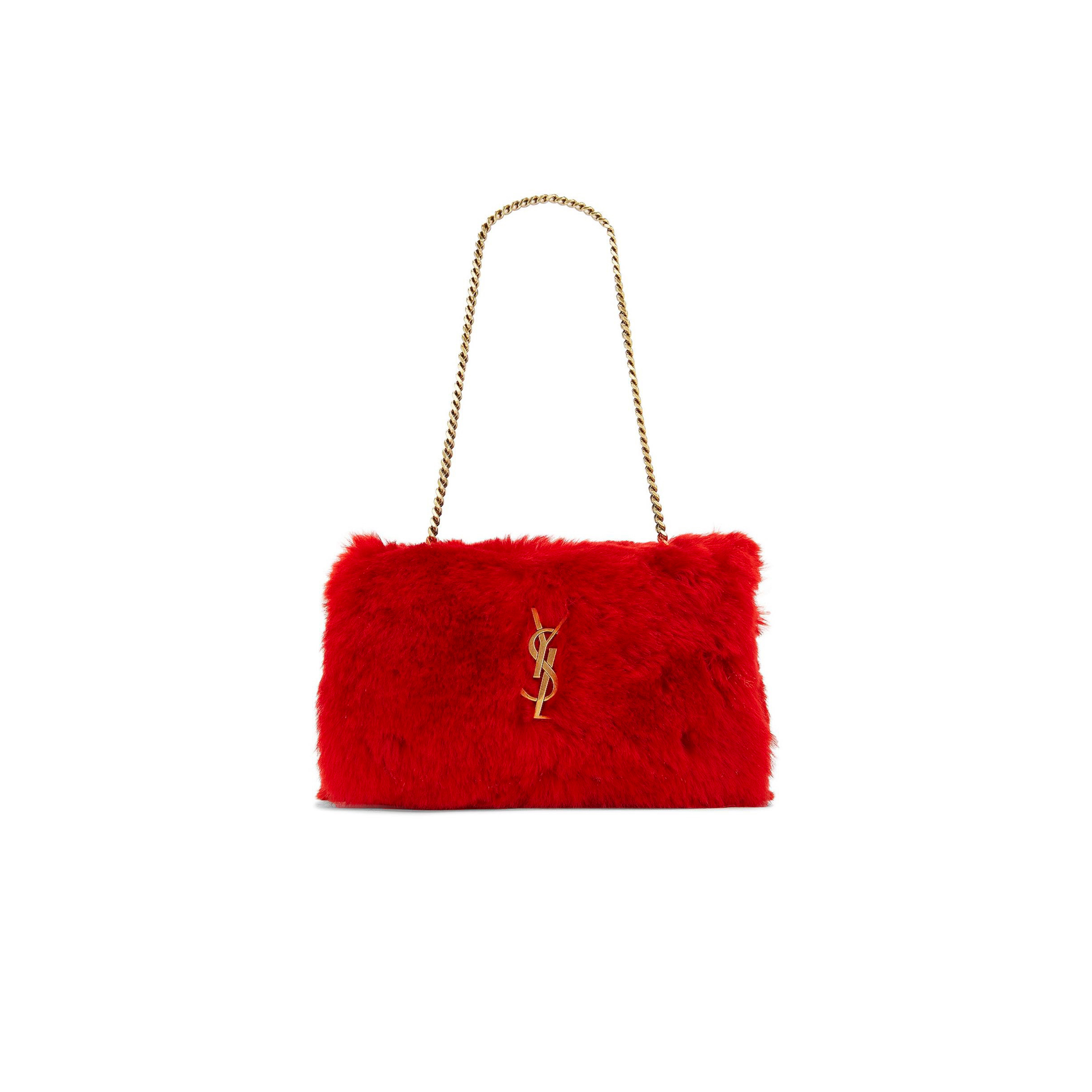 YSL KATE SMALL IN SHEARLING 721250AACCN6544 (22*14*5cm)